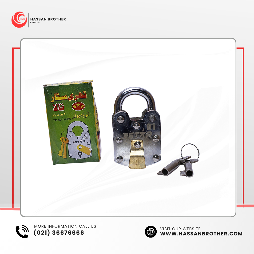 3 STAR LOCK 2" 2 KEYS