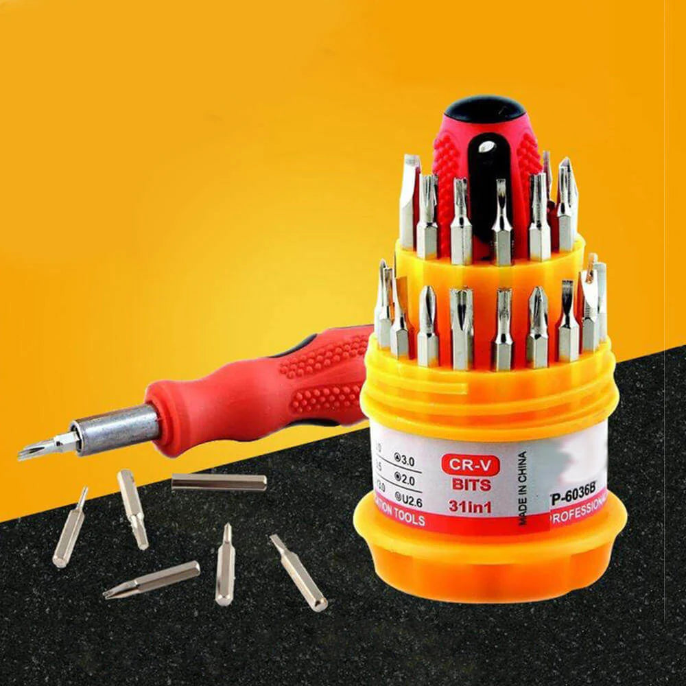Screwdriver 31 in 1, Repairing Interchangeable Precise Screwdriver Tool Set Kit